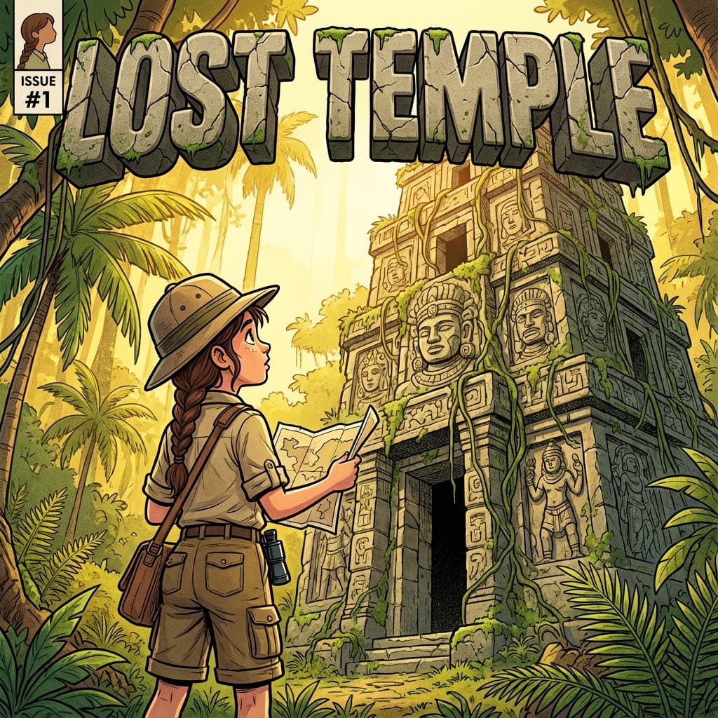 Jungle adventure comic sample