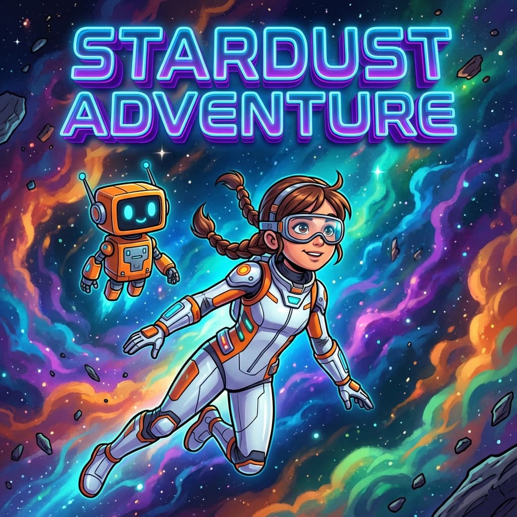 Space adventure comic sample